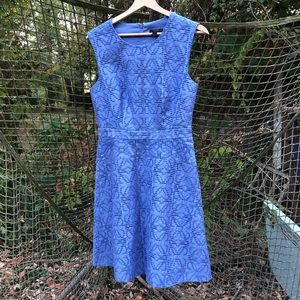 J. Crew periwinkle laser cut eyelet dress size 4
